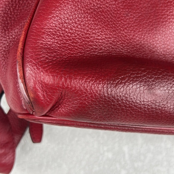 Michael‎ Kors Burgundy Pebble Classic Leather Backpack main image 5